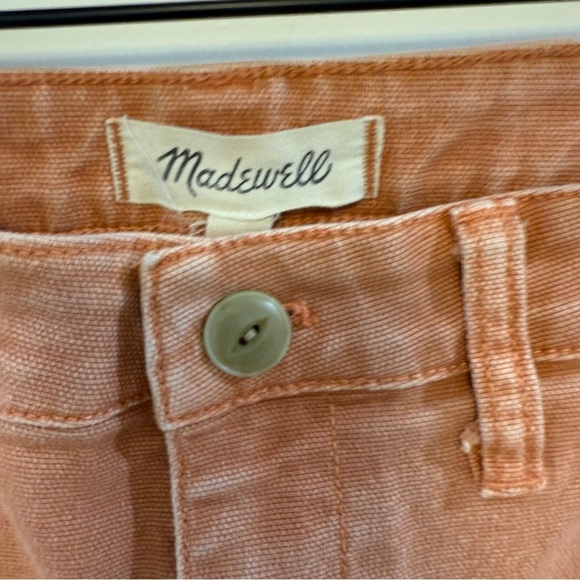 MADEWELL Slim Emmett Wide-Leg Crop Pants coral - Picture 7 of 9